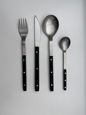 Besteck-Set MONO E (Ebenholz) 4-tlg. - 11 mal vorhanden - Raacke Design Vintage