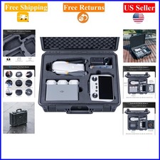 Titan MA310 Waterproof Hard Case for DJI Air 3S/Air 3  RC 2, Black, 4 Compar...