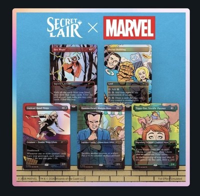 2026 MTG Magic The Gathering Secret Lair x Marvel Spinner Rack Specials Foil