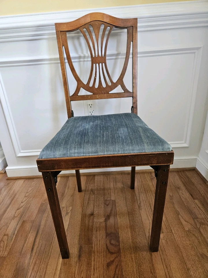 Casa rodante LEG-O-MATIC Airstream remolque de viaje silla de madera plegable estilo 131 de colección Foto 2 de 4