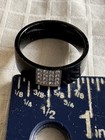 Vintage Black Stainless Steel & Cz  Men’s Ring Sz 11 — photo 5