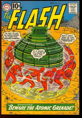 The Flash #122 Nice Unrestored Silver Age Superhero Vintage DC Comic 1961 VG-FN