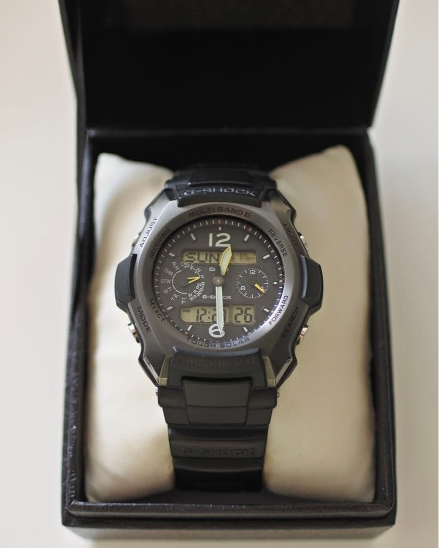 CASIO G-SHOCK GW-2500B-AFJ Digital Watch with Box and Manual