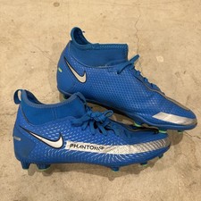 Nike Phantom Gt Club CW6727-400 Soccer football shoes Cleats Blue Youth 4Y
