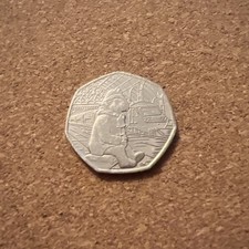 Paddington Bear At The Train Station 50p Fifty Pence Coin 2018 Circulated