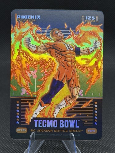 Tecmo Bowl Phoenix Fire BF134 Bo Jackson Battle Arena BO NIX Battlefoil Fire
