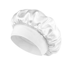 1Pcs Soft Silk Satin Lined Bonnet Large Satin Hair Bonnet Household Sleep Shower