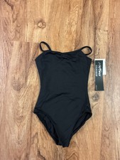Black Tank Child Leotard Adjustable Front Black So Danca