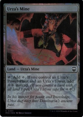 MTG Urza's Mine (Ripple Foil) Foil NM Commander: Modern Horizons 3 Magic 401