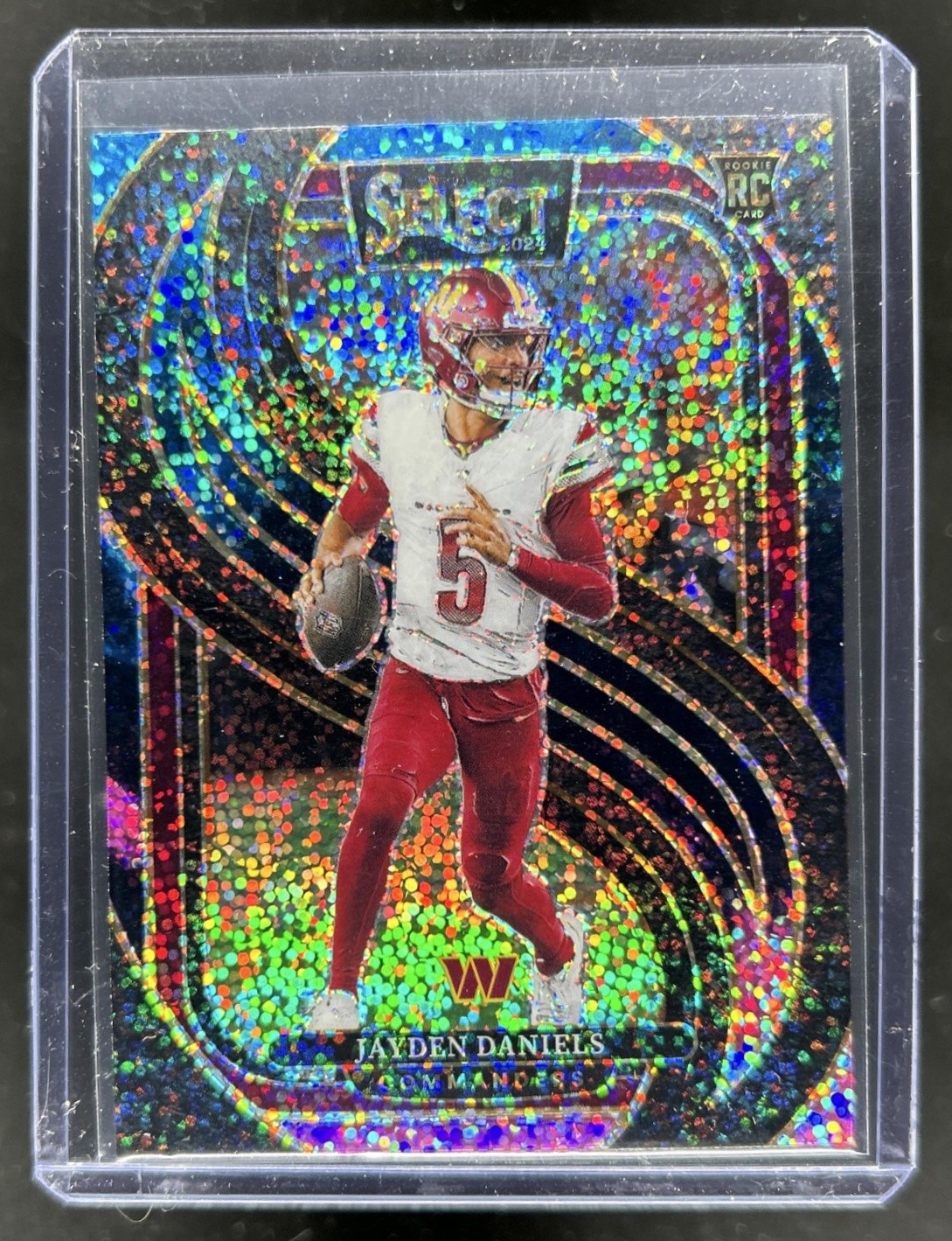 2024 Panini Select Jayden Daniels Premier RC Cosmic Rookie #112 Commanders