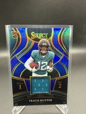 2025 Panini Select Travis Hunter RC Draft Selections Blue Prizm #DSM-THR Jaguars