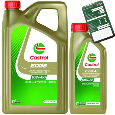 Motoröl Castrol EDGE 10W-60 6L BMW M-Modelle VW 50101 / 50500 API SN/CF, A3/B4