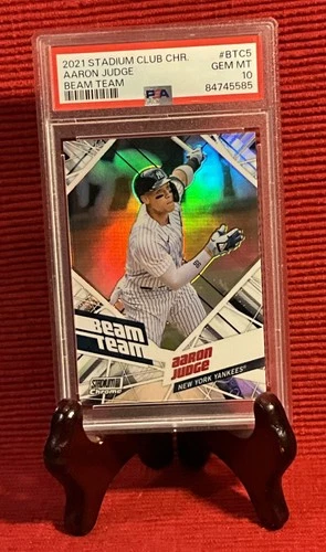 Aaron Judge (MVP)  PSA 10 - POP 34 - Beam Team - 2021 Topps Stadium Club Chrome