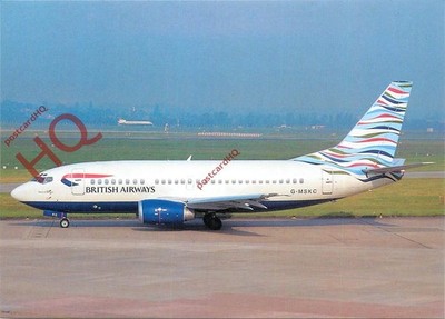 Ansichtskarte:-MAERSK / BRITISH AIRWAYS BOEING 737-5L9 G-MSKC @ BHX [WCC]