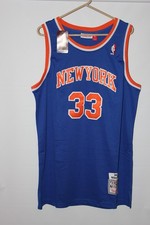 blue 1991-92 New York Knicks Patrick Ewing 33 stitched Mitchell  Ness jersey