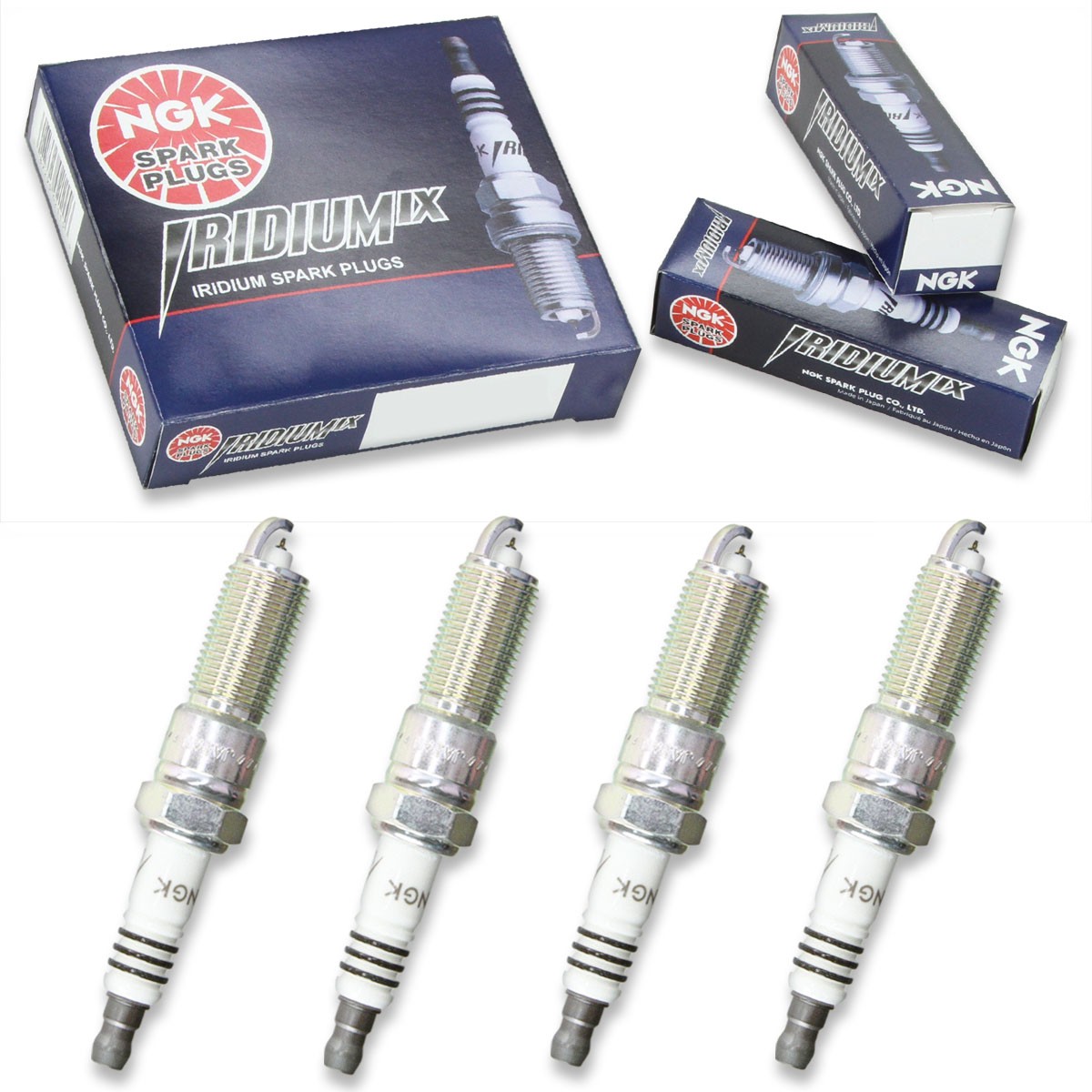 4 pcs NGK Iridium IX Spark Plugs for 2001-2007 Dodge Caravan 2.4L L4 - jw