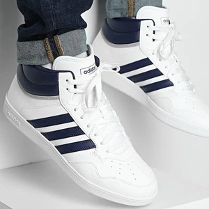 Adidas Hoops 4.0 Mid Men’s Running Shoe Athletic Sneakers White Trainers #995