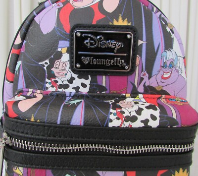 RARE! Loungefly Heart Logo Disney Villians mini backpack NWT RARE! Loungefly Pre Funko OG Heart Logo | Mercari main image 4