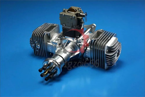 Gas Engine DLE 170CC Twin Cylinder Two Stroke Side Exhaust with CDI & Muffler - Picture 6 of 10