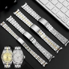 13/17/19/20mm Stainless Steel Watch Band Strap For Tudor Princes Date Bracelet 