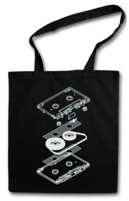 EXPLOSION AUDIO CASSETTE STOFFTASCHE 80s Kassette DJ MC Music VHS Tape Player