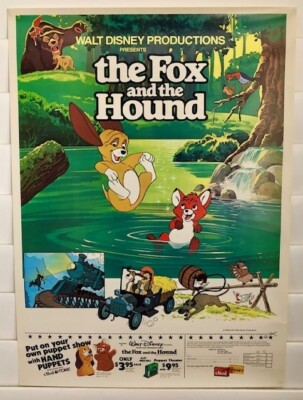 The FOX and the HOUND* 1981 Walt Disney RARE Dial Soap PROMO