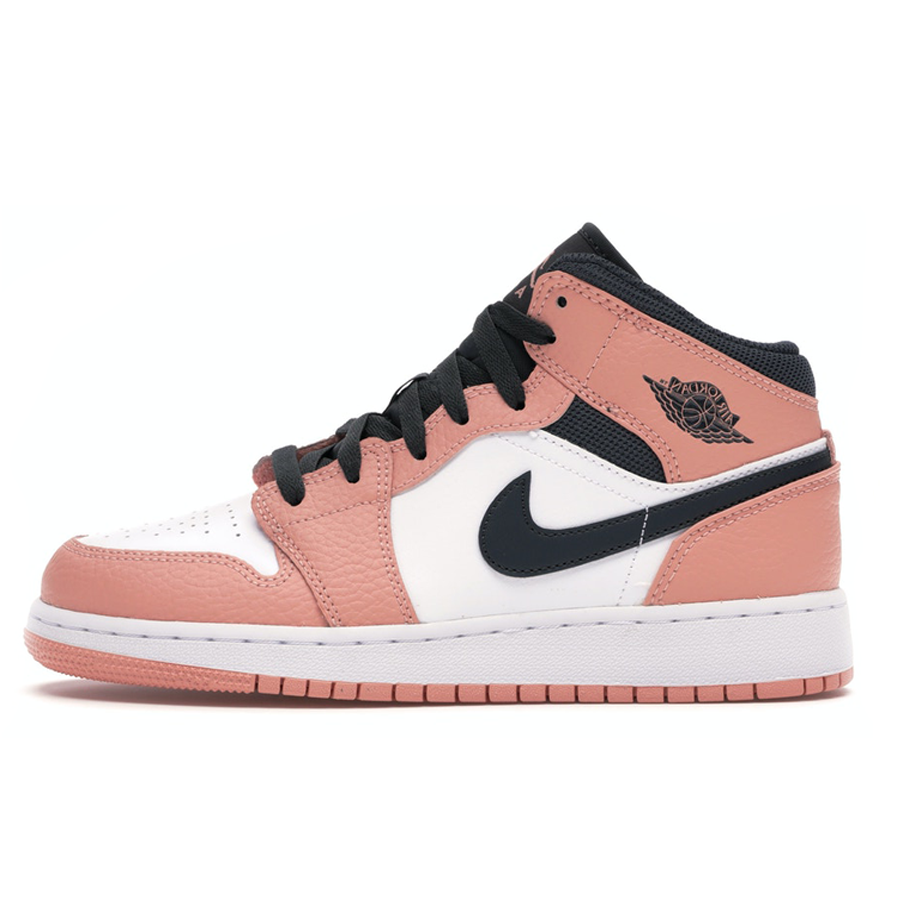 air jordan retro 1 pink black and white