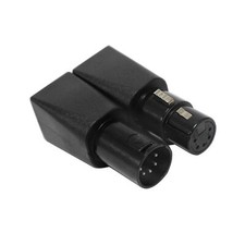 DMX RJ45 to XLR Adapter Set 5-Pin Female/Male Ethernet to XLR Cable Pair