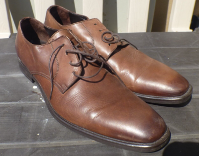 Donald Pliner Dress Shoes Brown Leather Slip On Italy Mens 10.5 NIB Donald J Pliner Brown Leather Loafers Slip On Dress Shoes  main image 3