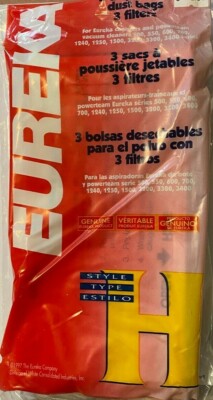 Eureka - Half Case of 6 Sets of 3 Genuine Model H Vacuum Bags