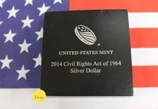 2014 Civil Rights Act Commemorative - Proof Silver Dollar (S440)
