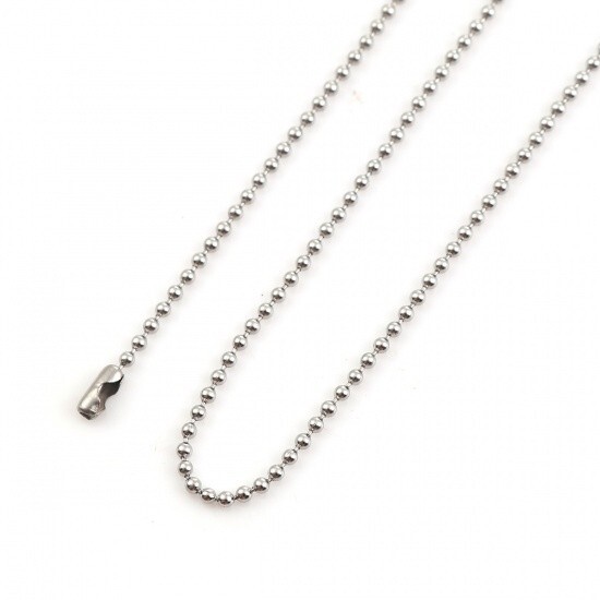 Stainless Steel 59cm 23 2/8Inch 1.5mm Ball Link Neck Chain