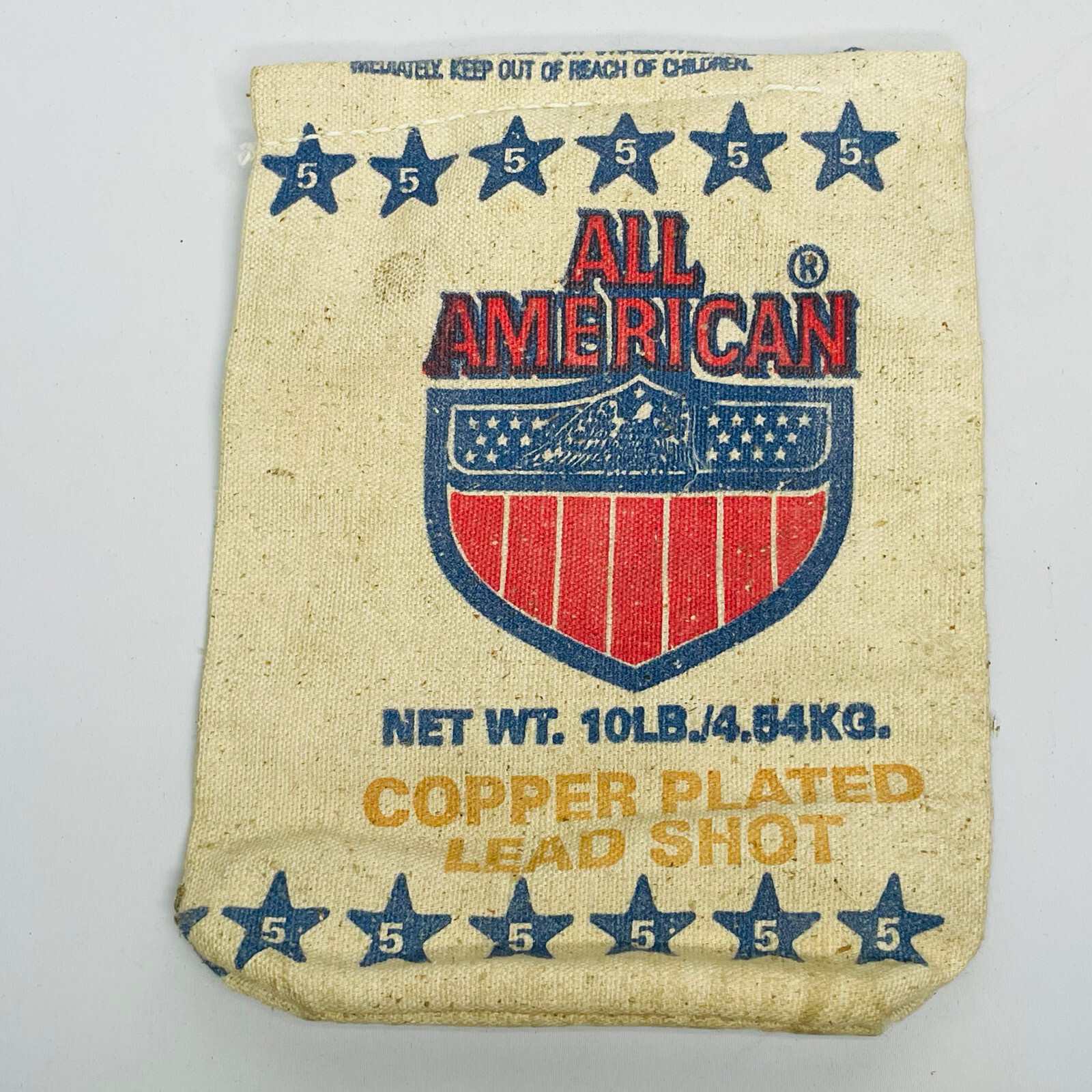 All American Brand Size(5)Copper Plated Lead Shot 10 Pound Cloth Bag