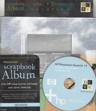Vacation Digital Pre Designed Scrapbook Album Kit  CD HP Edit Embellishments