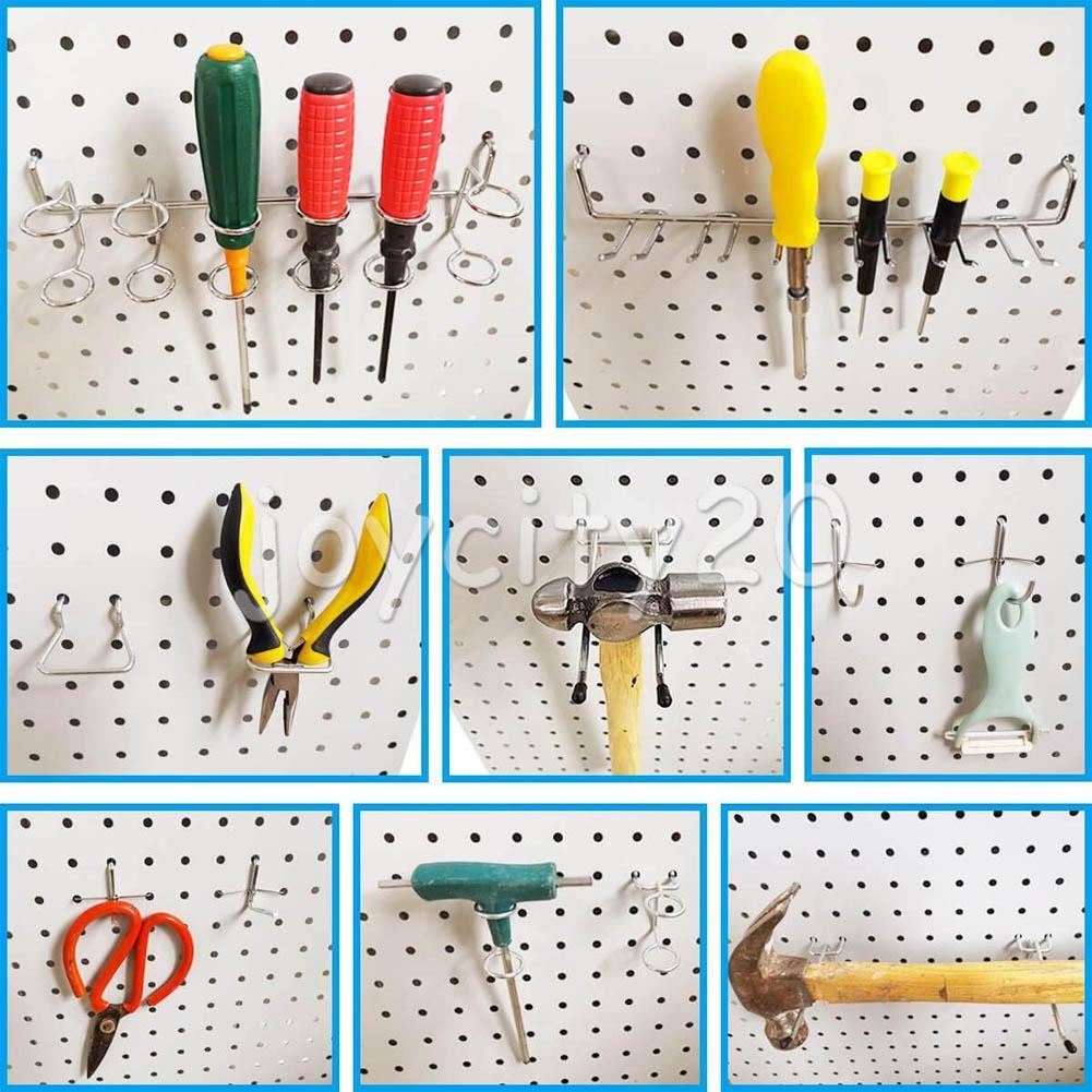80Pcs Pegboard Hooks Assorted Peg Locks Board Wall Hooks Pegboard
