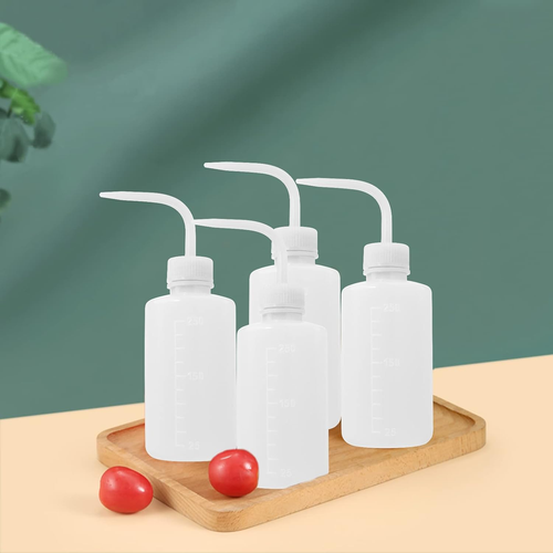 4 Packs 250Ml Plastic Tattoo Wash Bottle with Squeeze Dispenser, White - Picture 4 of 7