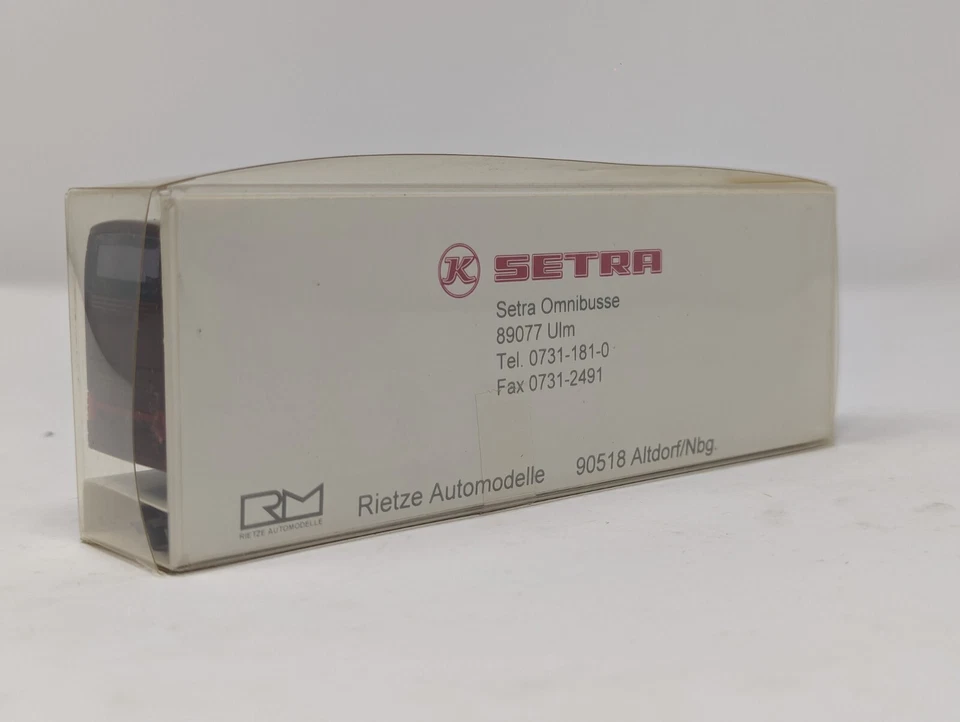 Rietze AutoModelle Setra S317HDH/3 in Red "The Web Designer" Colours Brand New - Image 2 of 2