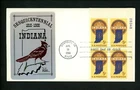 US FDC #1308 Sarzin M-35 1966 Corydon IN Indiana Statehood Anniversary
