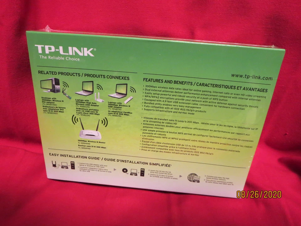 TP-LINK TL-WN822N 300Mbps HIGH GAIN WIRELESS ADAPTER BRAND NEW FACTORY SEALED - Image 2 of 4