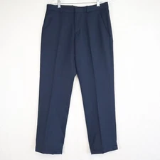 Perry Ellis Portfolio Pants Mens 30x30 Modern Fit Folio-Flex Dress Suit Blue