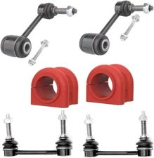 6 PC Front/Rear Sway Bar Link Kit + Front Bushing Kit FITS Grand Cherokee '16-20