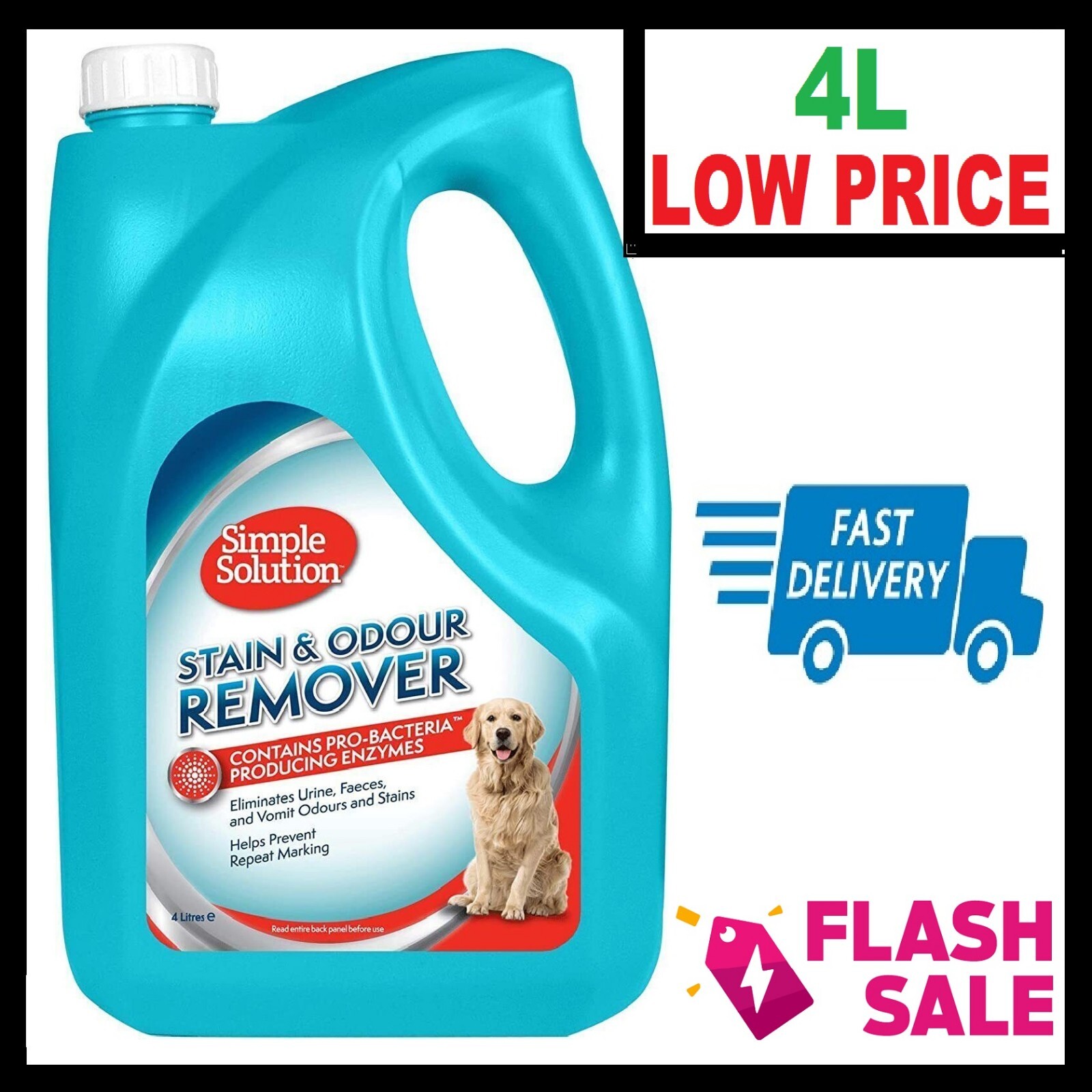 Simple Solution Dog Stain and Odour Remover Urine Smell Destroyer