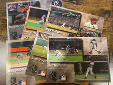 1996 jUMBO CARD 5x7 CARD MLB MLBPA MOTION LENTICULAR Lot Griffey Mcgwire Sosa