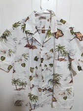 Pacific Legend Mens Hawaiian Islands Camp Aloha Shirt USA Made XL
