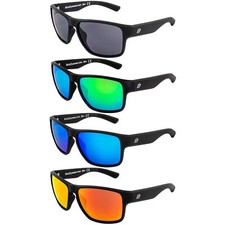 Birdz Eyewear Glide Lifestyle Sunglasses Black w/ Smoke Green Blue  Red Lenses