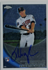 Luke Hughes 2010 Topps Chrome Rookie  Autograph Auto Card