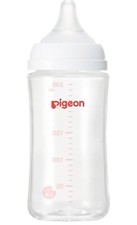 Pigeon Baby Bottle 240ml/8.1oz And Nipple 3 months and Up Heat-Resistant Glass