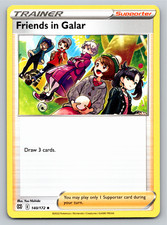 friends in galar pokemon card - TG23/TG30- Silver Tempest - Trainer Gallery You may play only 1 Supporter card during your turn Friends in Galar #140 Prices