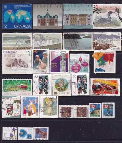 COLLECTION.... Canada.  x28 used stamps including 2 face value $2 stamps - Picture 1 of 1