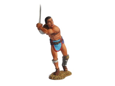 TEAM MINIATURES ROMAN EMPIRE ROM6010 THRAEX GLADIATOR BARCA WITH SWORD MIB